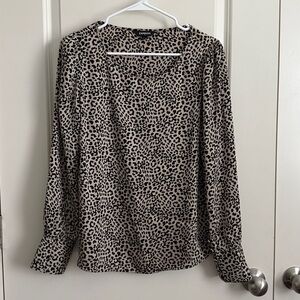 Express leopard blouse